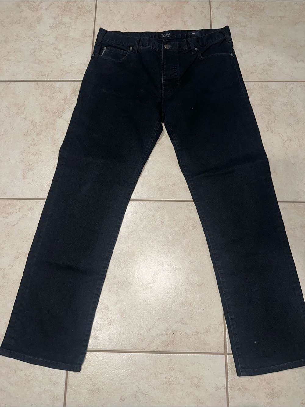 Armani Jeans Men's Straight Jeans in Black